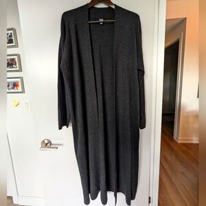 2X Eileen Fisher 100% Merino Wool Long Cardigan